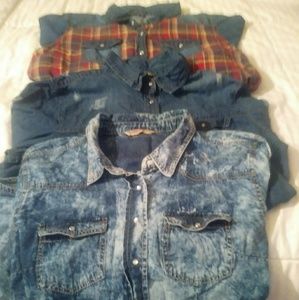 3 jean shirt bundle